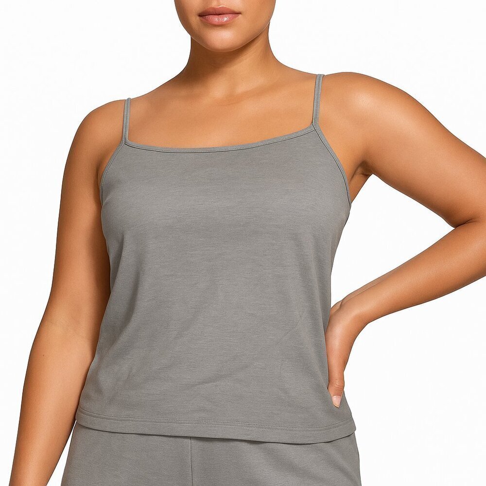Skims Straight Neck Cami Sea Haze Gray 4X/5X NWT Stretchy